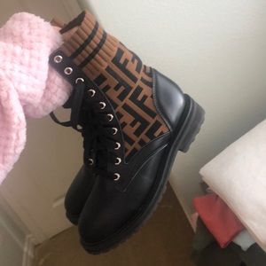 Fendi combat boots